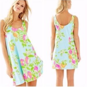 Lilly Pulitzer tank swing dress Pink Lemonade print
